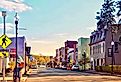 Main Street in Penn Yan, New York. Editorial credit: PQK / Shutterstock