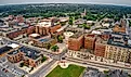 Overlooking Fort Dodge, Iowa, in summer.