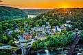 The beautiful town of Harpers Ferry, West Virginia.