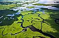 Aerial view of Everglades National Park in Florida