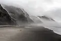 Beautiful foggy beach in Point Reyes, California. 