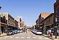 The old business district on Main Street in Van Buren. Image credit Roberto Galan via Shutterstock.