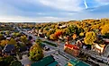 Aerial view of Hermann, Missouri.