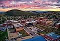 Victor, an antique mining town adjacent to a large gold mine in Colorado.