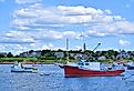 Boats in Little Compton, Rhode Island.