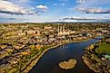 The Deschutes River running past Bend, Oregon.