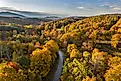 Autumn in the hills near Windsor, Vermont.