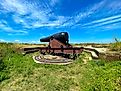 The 15-inch Rodman Cannon at Fort Massachusetts in Mississippi. By Chad Robertson Media / Shutterstock.com