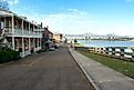 Riverwalk along the Mississippi River in downtown Natchez, Mississippi.