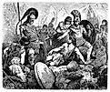 Illustration of a Codrus of Athens dies during battle with Dorians