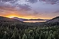 Pend 'Oreille Lake And National Forest Aerial Views. 