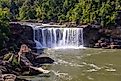 Cumberland Falls near Corbin, Kentucky.