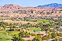 Aerial view of picturesque Mesquite, Nevada.