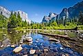 The Merced River in Yosemite Valley.