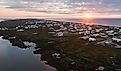 Grand Isle Louisiana at Sunrise.