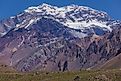 Mount Aconcagua, the Highest Mountain in the Americas. 