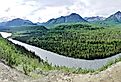 The Matanuska River and Valley in Alaska.