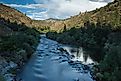 Klamath river flows through Oregon and North California