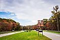 The Palisades Parkway in Tomkins Cove, New York. Editorial credit: Sandra Foyt / Shutterstock.com