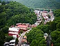 Overlooking downtown Jim Thorpe, Pennsylvania.