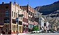 Main Street in Helper Utah with historic buildings. Editorial credit: Ian Dewar Photography / Shutterstock.com.