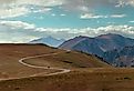 Autumn scenery at Trail Ridge Road in Rocky Mountain National Park, Colorado
