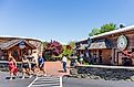 Small businesses on State Street, Black Mountain, North Carolina