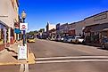 View of the stores on N Bullard Street in downtown Silver City, New Mexico, via csfotoimages / iStock.com