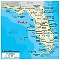 The map of Florida.