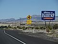 "Welcome to Pahrump" sign along the road. By Ken Lund from Las Vegas, Nevada, USA - Welcome to Pahrump, NevadaUploaded by AlbertHerring, CC BY-SA 2.0, https://commons.wikimedia.org/w/index.php?curid=29479882