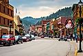 Downtown Deadwood, South Dakota.