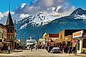 Cruise ship in Skagway, Alaska.