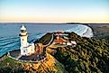 Cape Byron Lighthouse in Byron Bay, New South Wales, Australia.