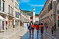 People are strolling through Stradun street in Dubrovnik, Croatia. Image credit: trabantos / Shutterstock.com.
