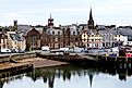 Arriving by cruise ship in the charming historic town, capital of the Outer Hebrides. Editorial credit: iralgo74 / Shutterstock.com