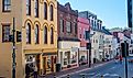 Buildings along Beverley St in Downtown Historic Staunton, Virginia. Image credit Kyle J Little via Shutterstock