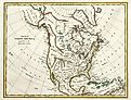 Map of North America from 1791.