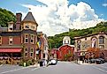 The Mauch Chunk Opera House in historic downtown Jim Thorpe. Editorial credit: zimmytws / Shutterstock.com.