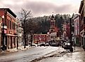 The town of Saranac Lake, New York. Debra Millet / Shutterstock.com