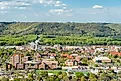 Aerial view of Winona, Minnesota