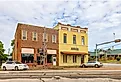 The old business district on Jackson Avenue in Livingston, Texas. Editorial credit: Roberto Galan / Shutterstock.com