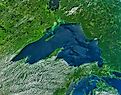Aerial view of Lake Superior