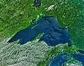 aerial view of Lake Superior