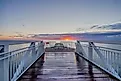Oscoda Pier at sunrise. 