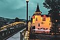 Downtown Alpine Helen in the evening in Helen, Georgia. Image credit VioletSkyAdventures via Shutterstock.