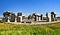 Carhenge sculpture in Alliance, Nebraska. Editorial credit: Edwin Verin / Shutterstock.com.