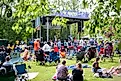 people having fun at the River Park Concert in Hillsborough, North Carolina, via Sencer Seker on iStock.com