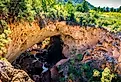 River running through Tonto Natural Bridge, Arizona.