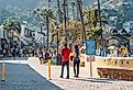 People walking in downtown Avalon, Catalina Island, California. Image credit HannaTor via Shutterstock