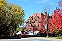 The buildings at the Wells College campus in Aurora, New York. Image credit PQK via Shutterstock.